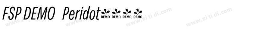 FSP DEMO   Peridot字体转换